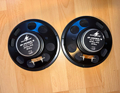 2x Monacor SP-200MX/8 Breitbandlautsprecher 8 Ohm (60W MAX) - 20cm / 8 Zoll