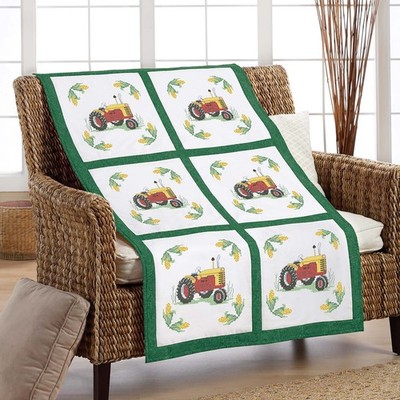 Herrschners  A Farm Life Quilt Blocks Stamped Cross-Stitch
