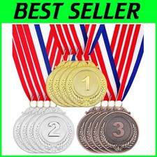 60-Piece Award Medals Set with Neck Ribbons