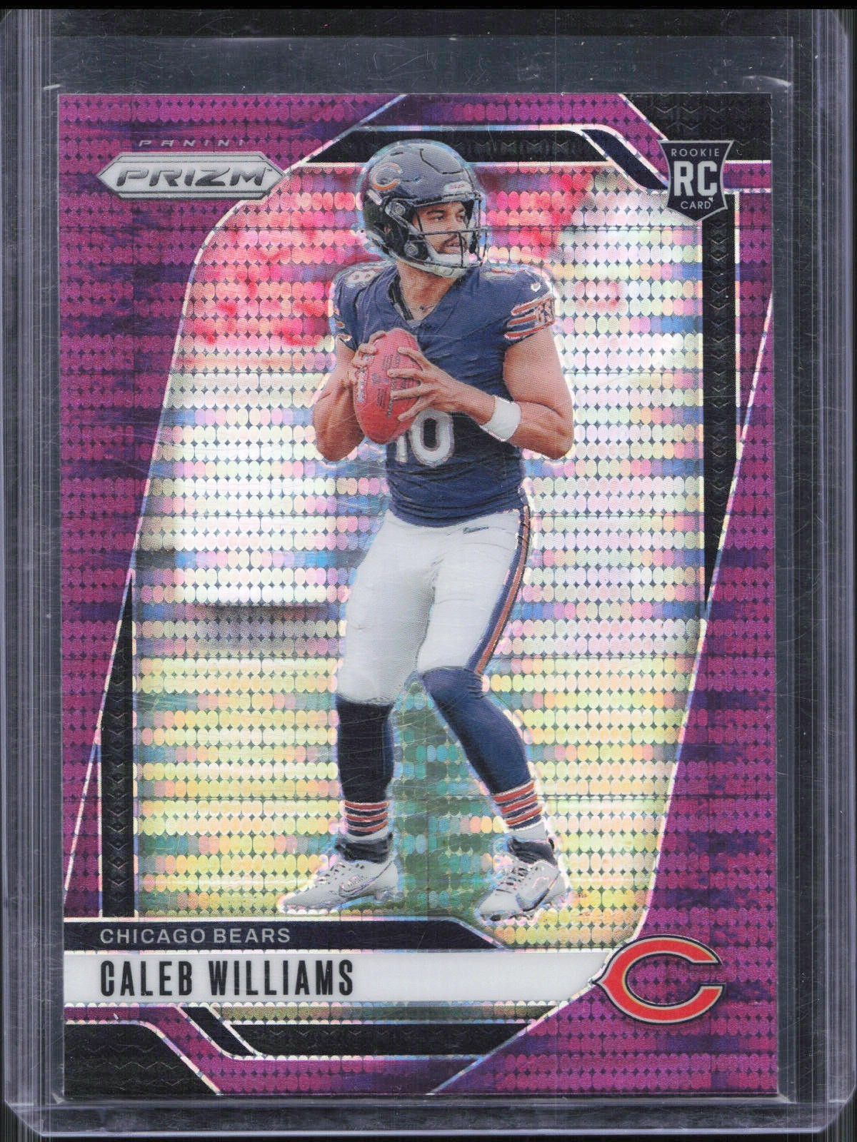 2024 Panini Prizm Caleb Williams #301 Rookie Purple Pulsar Prizm Bears