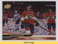 2024-25 Upper Deck Series 2 Rainbow Speckled Foil Evan Rodrigues #323 READ 3d2
