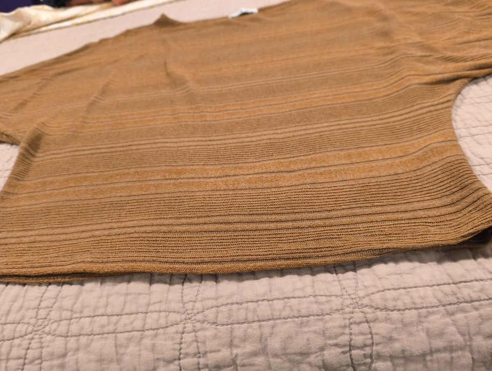 Свитер Charlotte Avery Batwing туника из хлопковой смеси коричневый размер маленький - Изображение 2 из 4