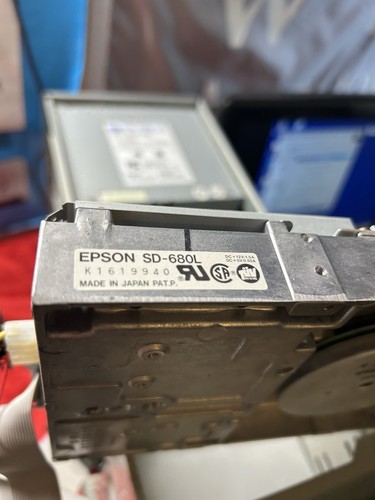 1.2MB 5.25" Epson SD680L Half Height Floppy Drive Tested working beige - Zdjęcie 2 z 10