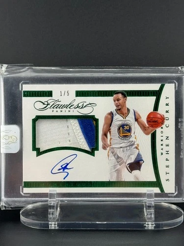 Stephen Curry Flawless Patch Autograph Emerald 1/5