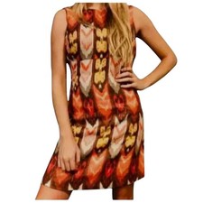 Tory Burch Linen Ikat Print Dress Size 0