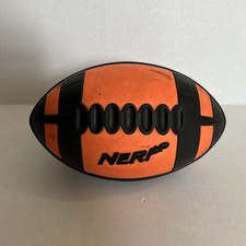 Vintage 2005 Nerf Classic Weather Blitz Orange Black Foam Toy Football Marks