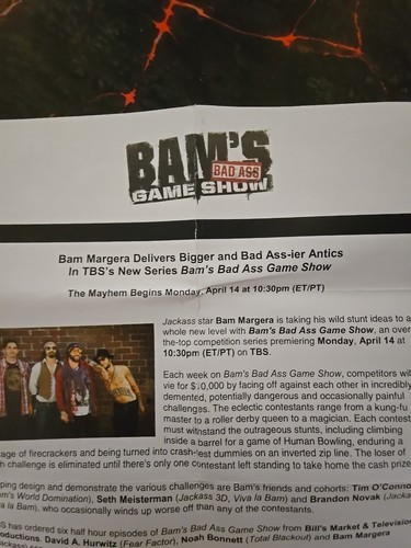 "Bam's Bad Ass Game Show" DVD, Bam Magera, Brandon Novak. Unaired TV Show Reg 1 - Picture 15 of 24