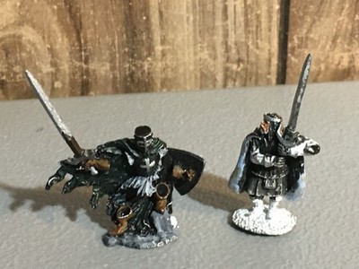 A24857 UNBRANDED METAL TABLETOP OLD OOP D&D FANTASY KNIGHTS SWORDSMEN MINIATURES
