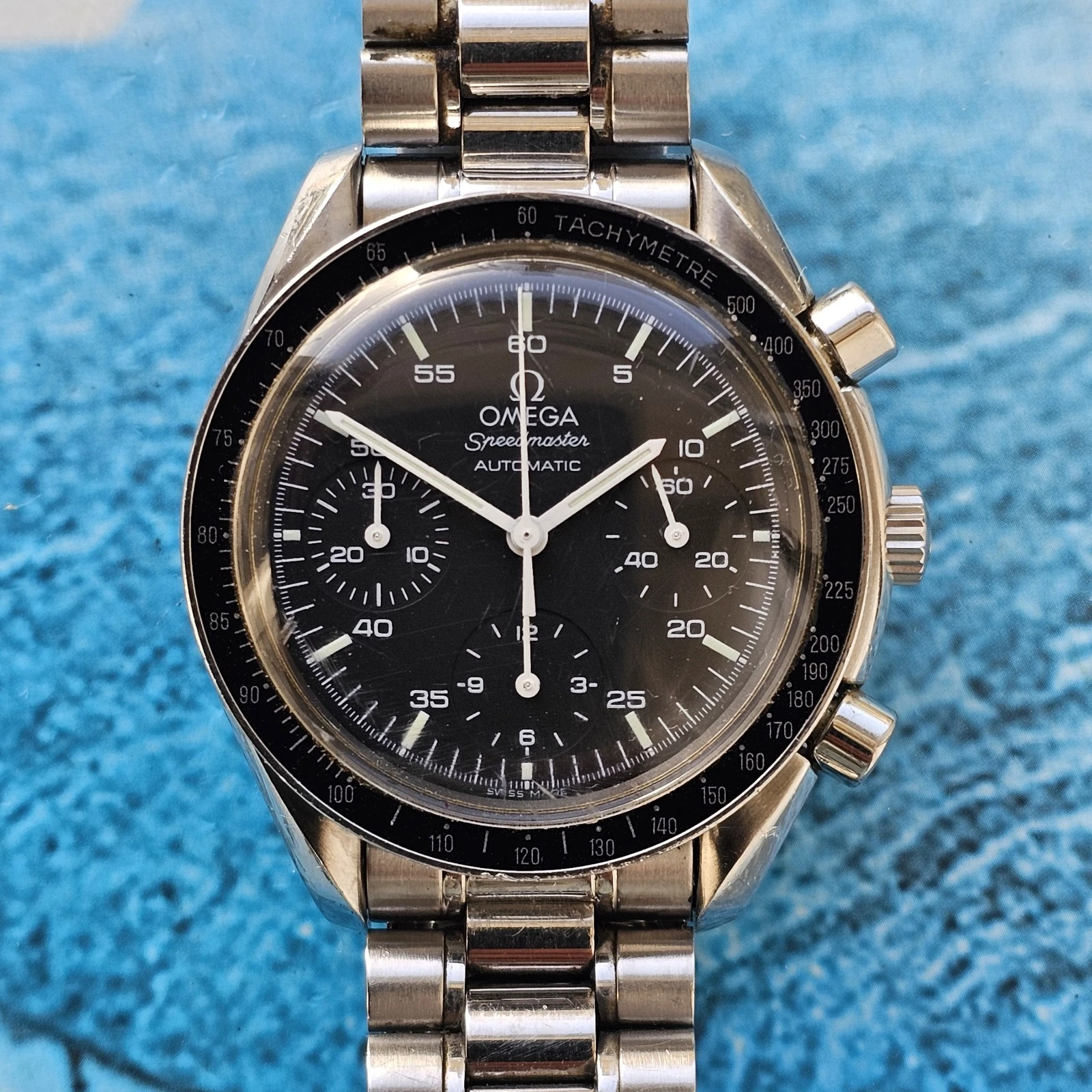 Omega — Omega Speedmaster Reduced 3510.50 Cal.3220 Auto Chronograph Full Set 2004
