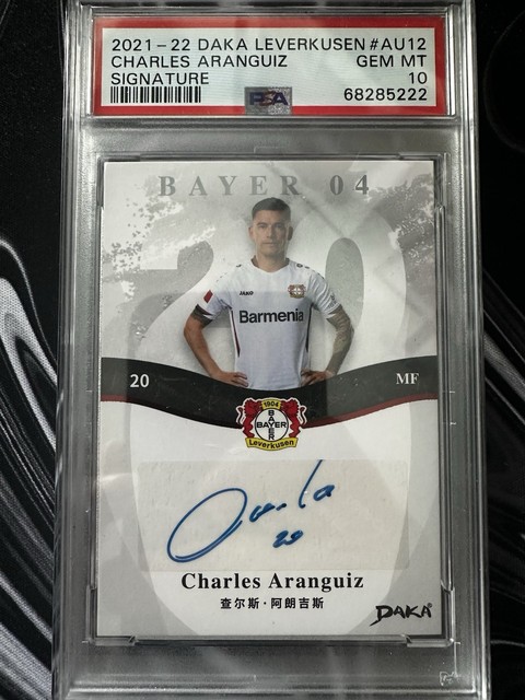 2021-22 Daka Leverkusen Charles Aranguiz Signature Auto /49 PSA 10