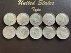 1964 kennedy Silver half dollar lot Of 10