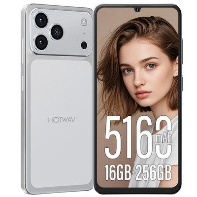 Smartphone HOTWAV A17 Pro Max Android 15 Handy 16GB+256GB 4G 120Hz Ohne Vertrag