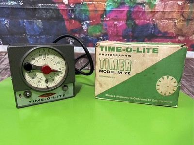 Master Time-O-Lite Model M-72 Darkroom Enlarger Timer EUC Tested Works NO GLOW