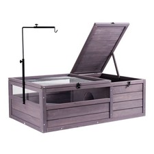Tortoise Habitat, Wooden Tortoise House Indoor  Outdoor, Tortoise Enclosure wit