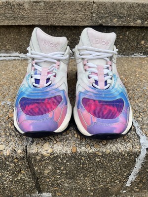 Dior Pink & Blue Tie-Dye CD1 Sneaker Size 42 US 9.5 100% Authentic