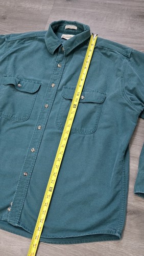 Vintage FieldMaster Shirt Mens XL Green Flannel Button Down Made in USA - Picture 9 of 9