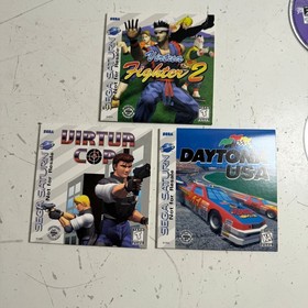 3 Game Lot - Virtua Fighter 2 Virtua Cop Dayton USA - Sega SATURN - NFR Lot