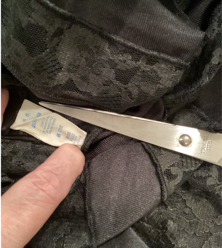 JUEGO BOLÍGRAFO VESTIDO Y BATA NEGRA OLGA. MEDIANO. ENCAJE. (32) VINTAGE #9648/9748. - Imagen 8 de 10