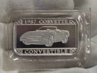 1987 Corvette GM 1 oz .999 Silver Art Bar