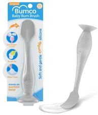 Bumco - BPA-Free Diaper Cream Spatula with Suction Cup Base, Soft & Flexible ...