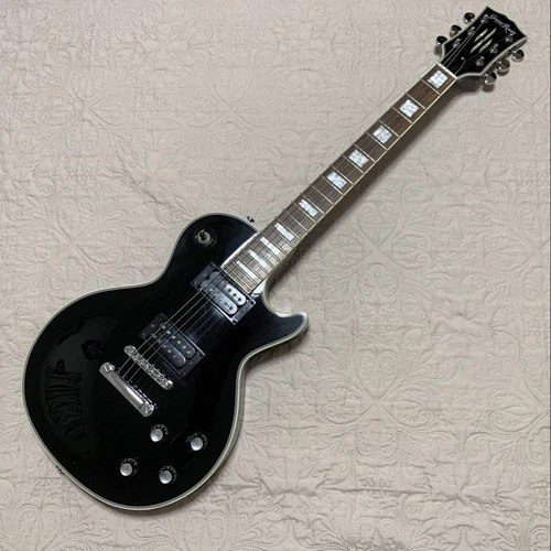 Grass Roots Les Paul Custom Black  Safe Packing!