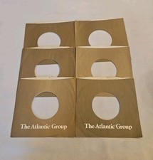 45 RPM 7" RECORD SLEEVES CO. SLEEVE 6 PACK SEE PHOTOS Atlantic Group SLV329