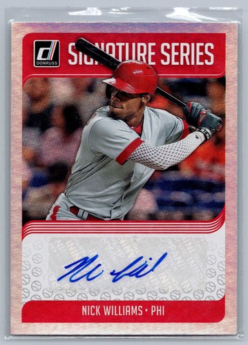 2018 Donruss #SS-NW Nick Williams Signature Series - Bild 1 von 2