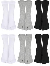 6 Pairs Japanese Toes Separated Socks for Men Women Unisex