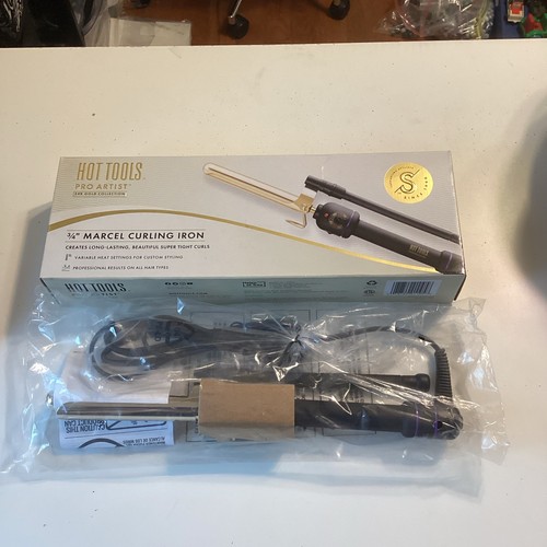 Hot Tools Pro Artist 24K Gold Marcel Iron | Long Lasting Curls, Waves (3/4 in) - 第 1/3 張圖片