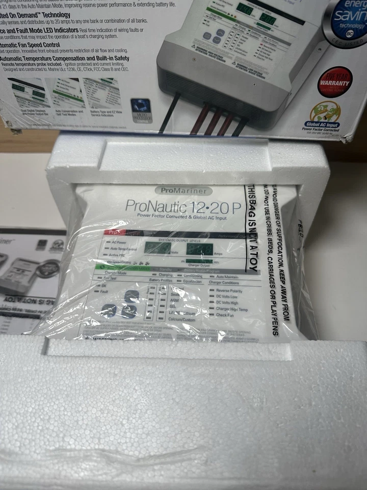 ProMariner 63120 ProNautic 1220P Digital Performance Marine Battery Charger 12v - Image 2 of 4