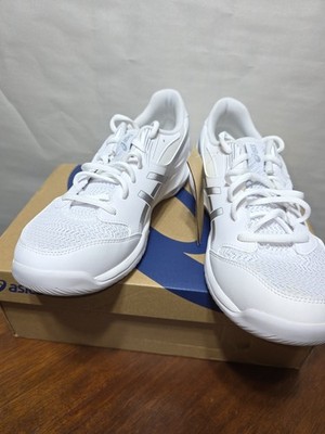 ASICS Gel Rocket 12 Women s Size 11 White Pure Silver Volleyball Court Shoes NIB