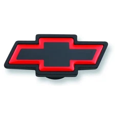 141-369 Black Crinkle Air Cleaner Wing Nut with Red Bowtie Logo for