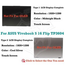 ASUS Vivobook S 16 Flip TP3604 WUXGA Touch LCD Screen Display Complete Assembly