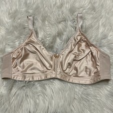 Amoena 42B Bra Beige Rita SB Mastectomy Wire Free Back Closure Pockets