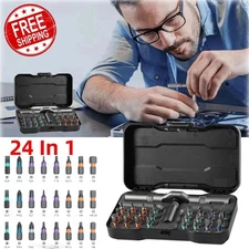 Home Repairs 24 In 1 Multi Bit Magnetic Screwdriver Set Multifunctional Toolbox 