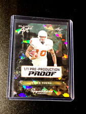 Vince Young #1/1 Refractor Crystal 2024 Leaf Signature Art QB 1 of 1 SP Texas SS