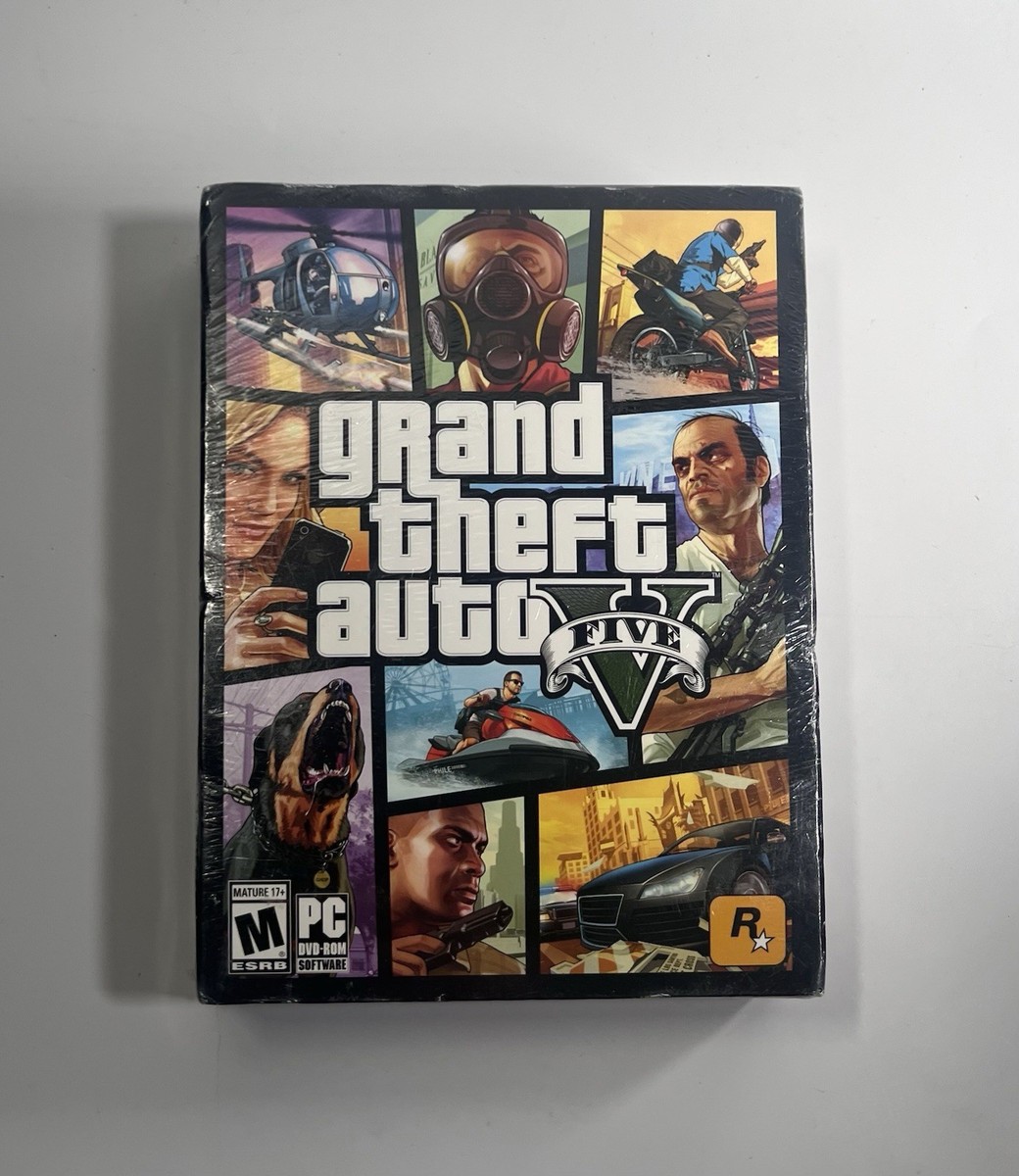 GTA V Grand Theft Auto V for PC Physical Copy SEALED NEW