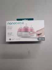 Nanob b Flexy Silicone Baby Bottles 5oz / 150ml Pink 3 Pack AntiColic