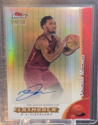 2024-25 Topps Finest Flashback Gold Auto FBA-DM Donovan Mitchell /50 SSP