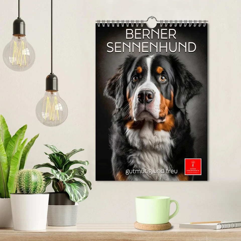 Berner Sennenhund - gutmütig und treu (Wandkalender 2026 DIN A4 hoch), CALVENDO - Bild 3 von 4