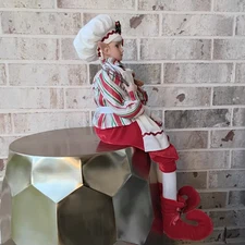 Rachel Zoe Christmas Elf Shelf Sitter – Holiday Baker Figurine New