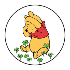 30 ST PATRICKS DAY STICKERS ENVELOPE SEALS LABELS 1.5" CUSTOM BEAR