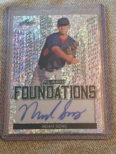 NOAH SONG 2019 LEAF FLASH FOUNDATIONS AUTOGRAPH Boston Red Sox U.S. NAVY