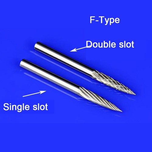 Various Tungsten Carbide Rotary Burr Bits Cutter File Milling Cutter 3mm Shank - Picture 13 of 17