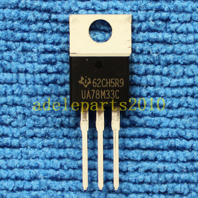 5pcs UA78M33C UA78M33CKCS IC REG LDO 3.3V .5A TO220-3 78M33 UA78M33