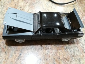 Plymouth Barracuda negro lettys 1970 the fast and the Furious 1//24 jada modelo
