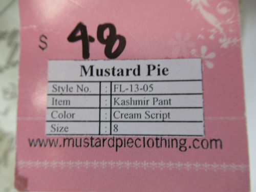 NEW Mustard Pie Kashmir Pants Girls 8 Ruffle Boho French Print - Picture 6 of 9