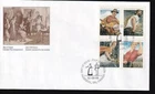 Canada FDC 1992 sc#1435a Folklore, block of 4