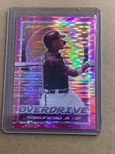 2021 Chronicles Overdrive Ronald Acuna Jr. Pink Pulsar Atlanta Braves No. 20 A41