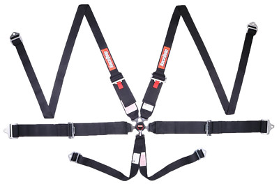 RaceQuip 747007 Camlock 6 Point HANS Racing Harness Set Pull-Up Lap SFI ...